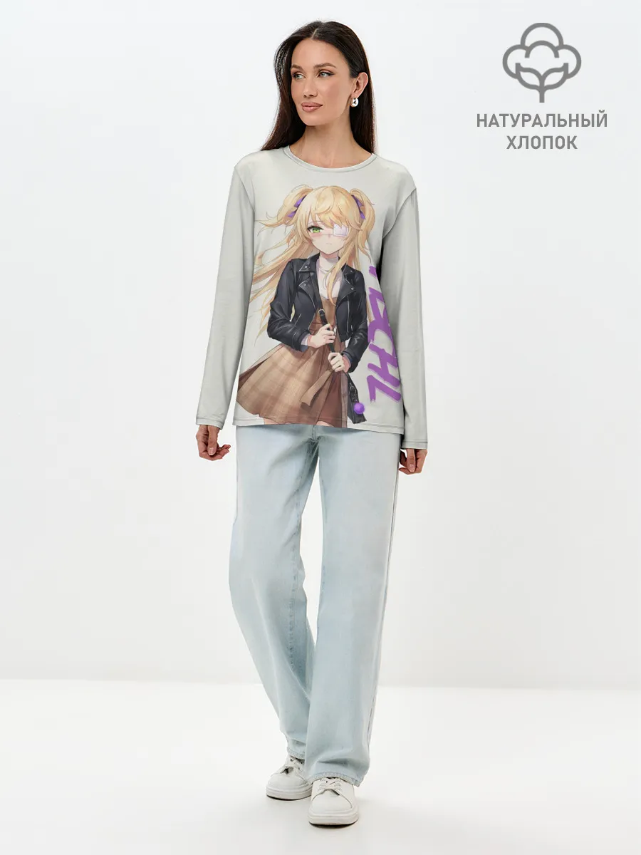 Лонгслив женский. Хлопок / Fischl
