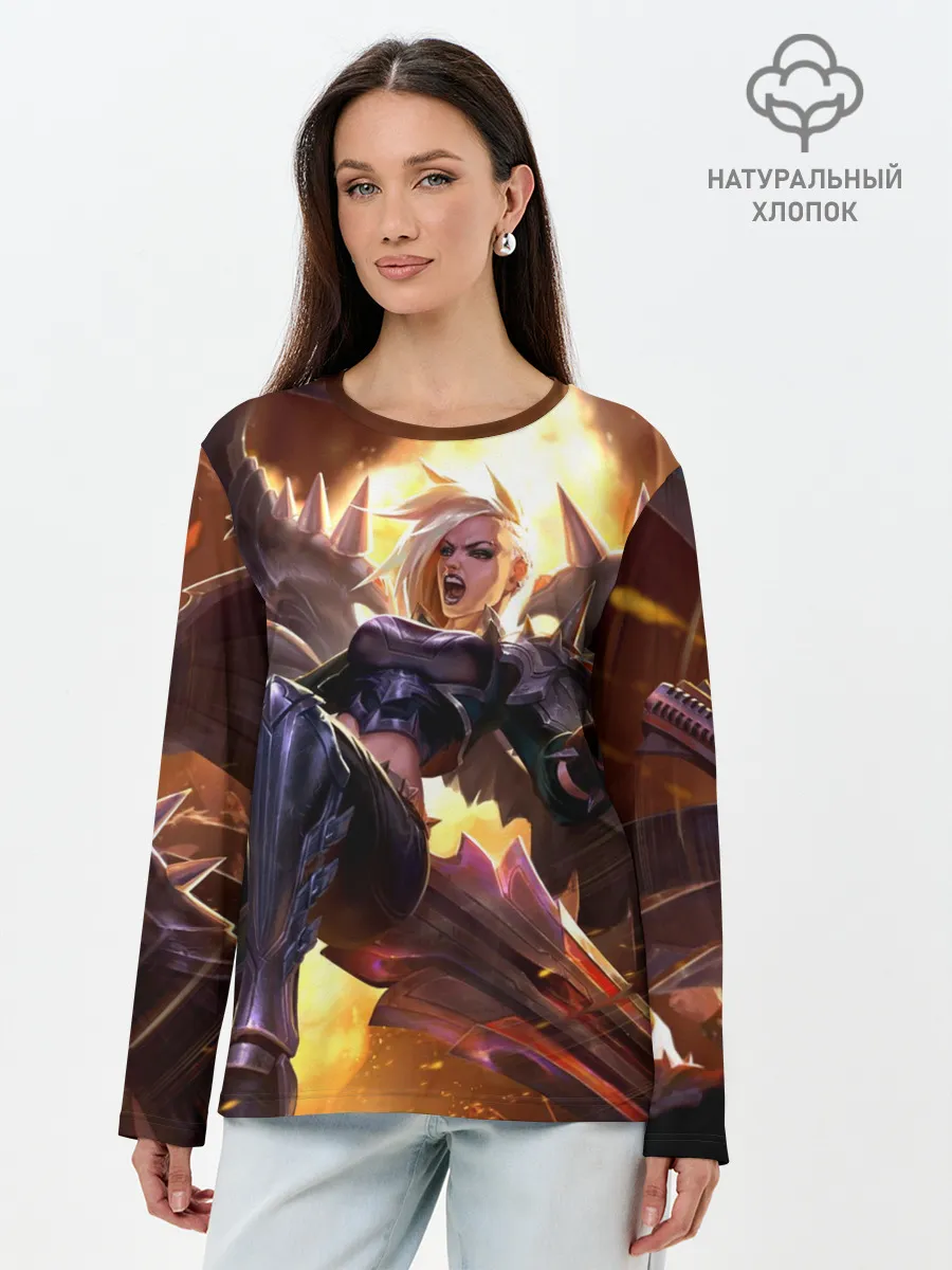 Лонгслив женский. Хлопок / Kayle | Кейл