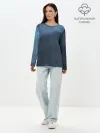 Лонгслив женский. Хлопок / Дымчатый