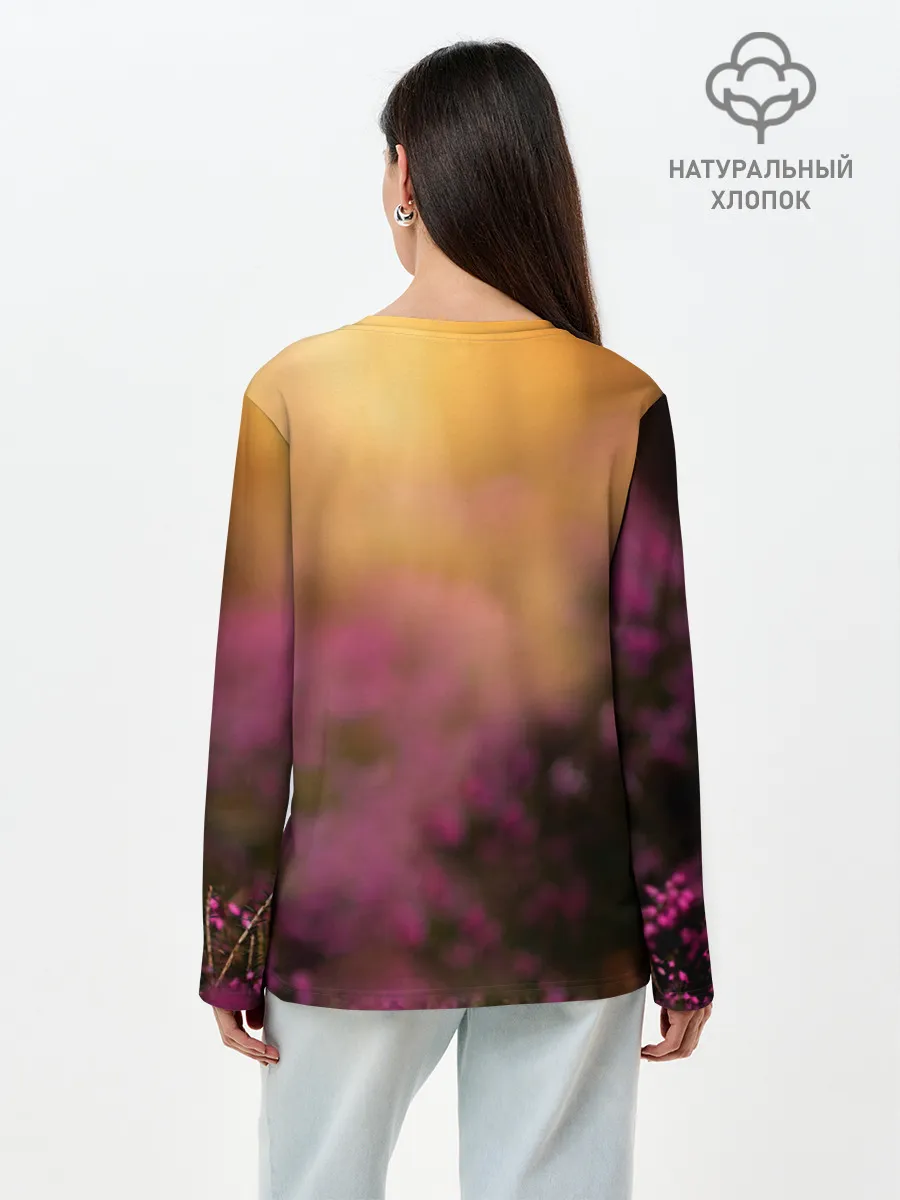 Лонгслив женский. Хлопок / Вельш-корги