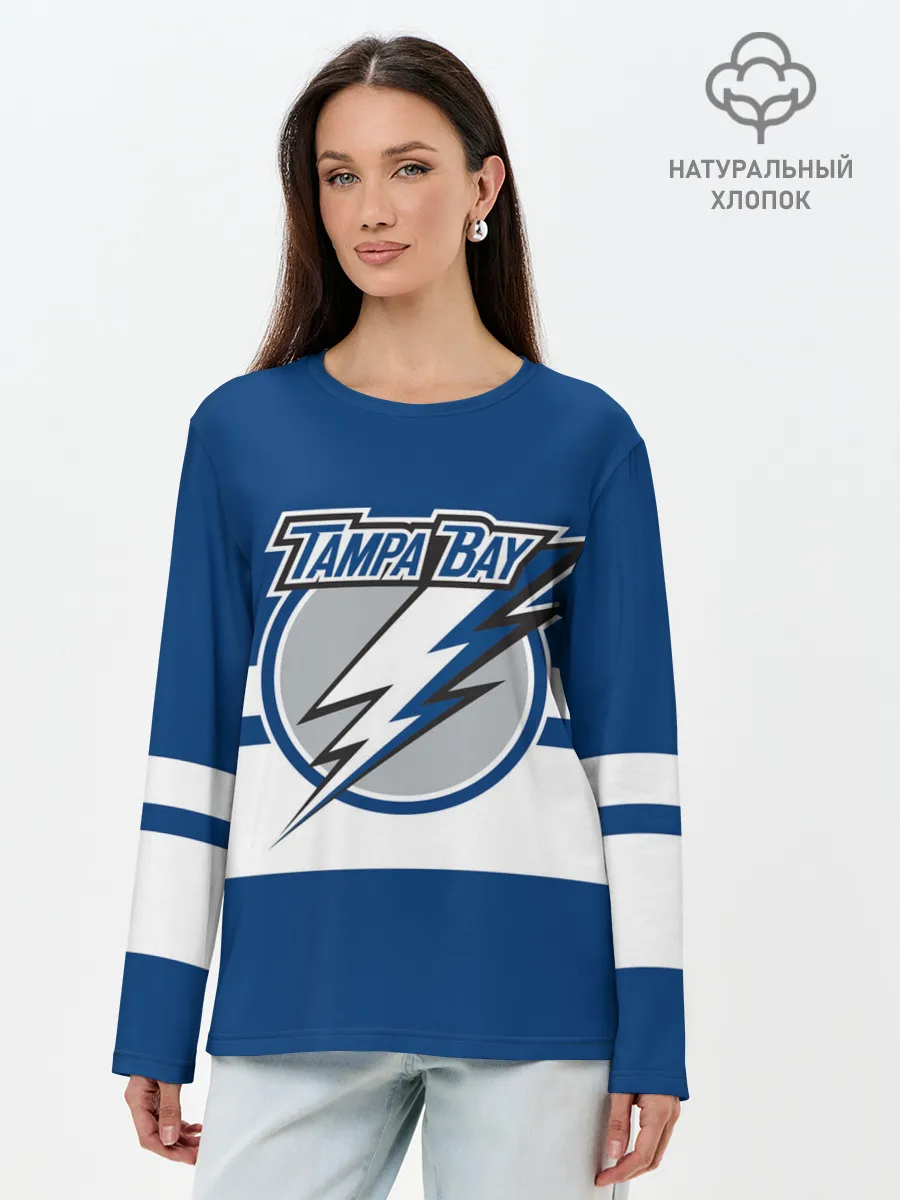 Лонгслив женский. Хлопок / TAMPA BAY LIGHTING