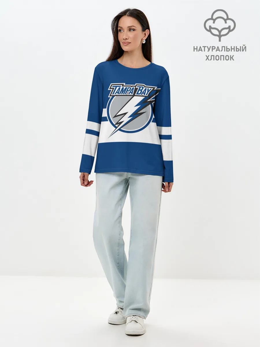 Лонгслив женский. Хлопок / TAMPA BAY LIGHTING