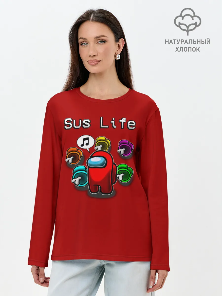 Лонгслив женский. Хлопок / Sus Life