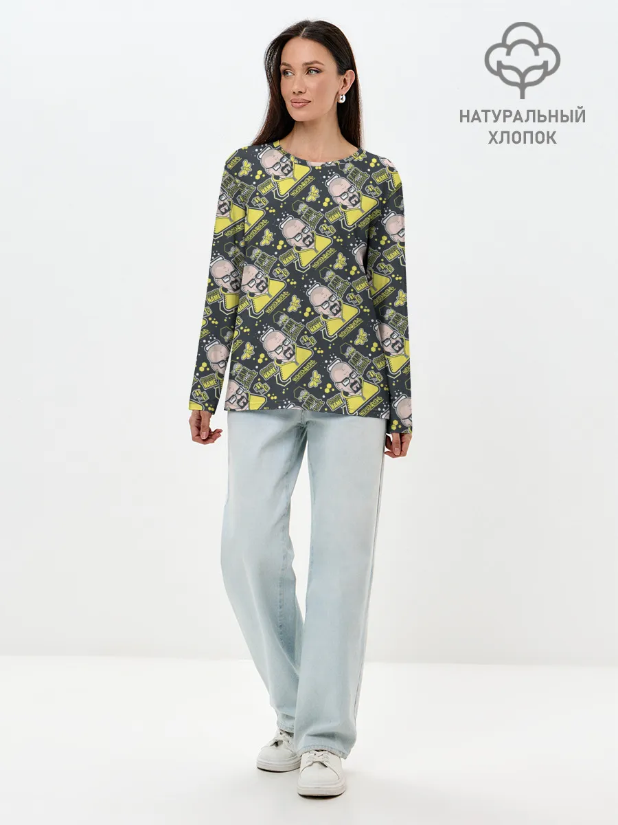 Лонгслив женский. Хлопок / Хайзенберг