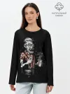 Лонгслив женский. Хлопок / Зомби Хипстер