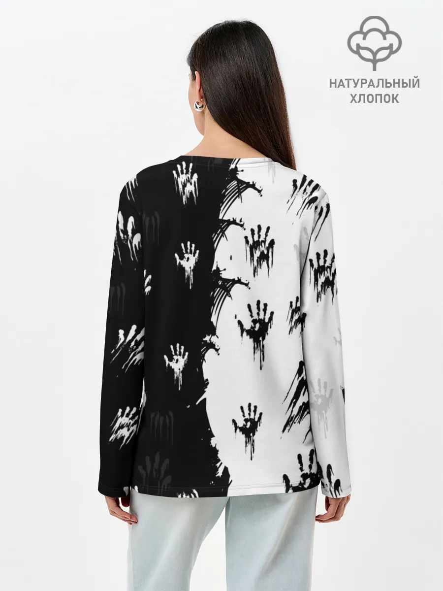 Лонгслив женский. Хлопок / DEATH STRANDING