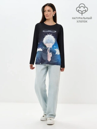 Лонгслив женский. Хлопок / Магическая битва