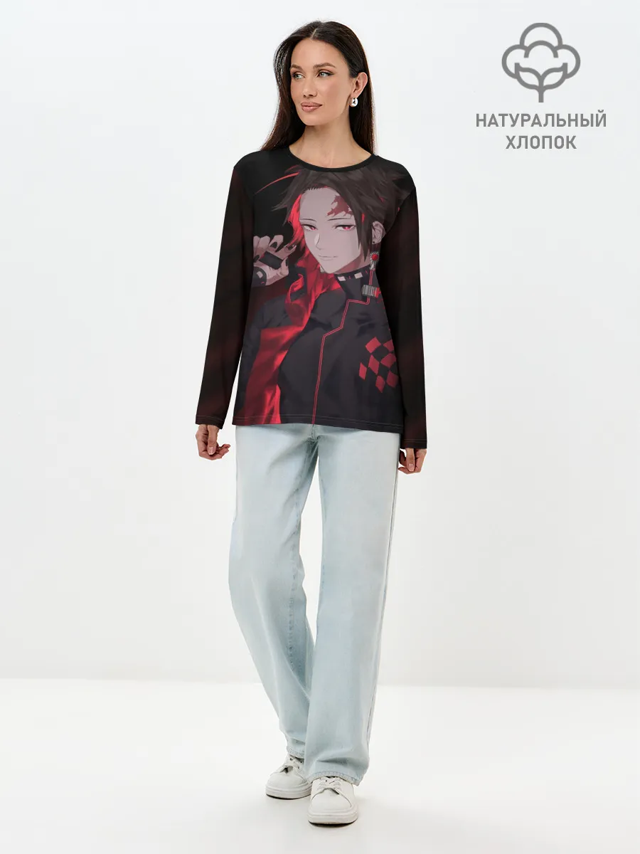 Лонгслив женский. Хлопок / КЛИНОК ТАНДЖИРО