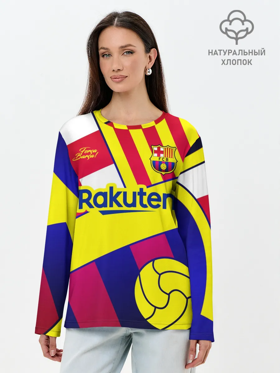 Лонгслив женский. Хлопок / BARCELONA