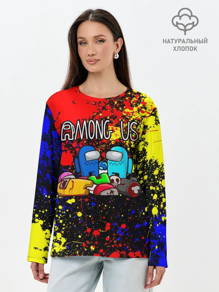 Лонгслив женский. Хлопок / AMONG US