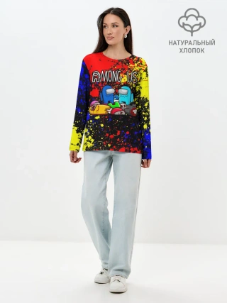 Лонгслив женский. Хлопок / AMONG US