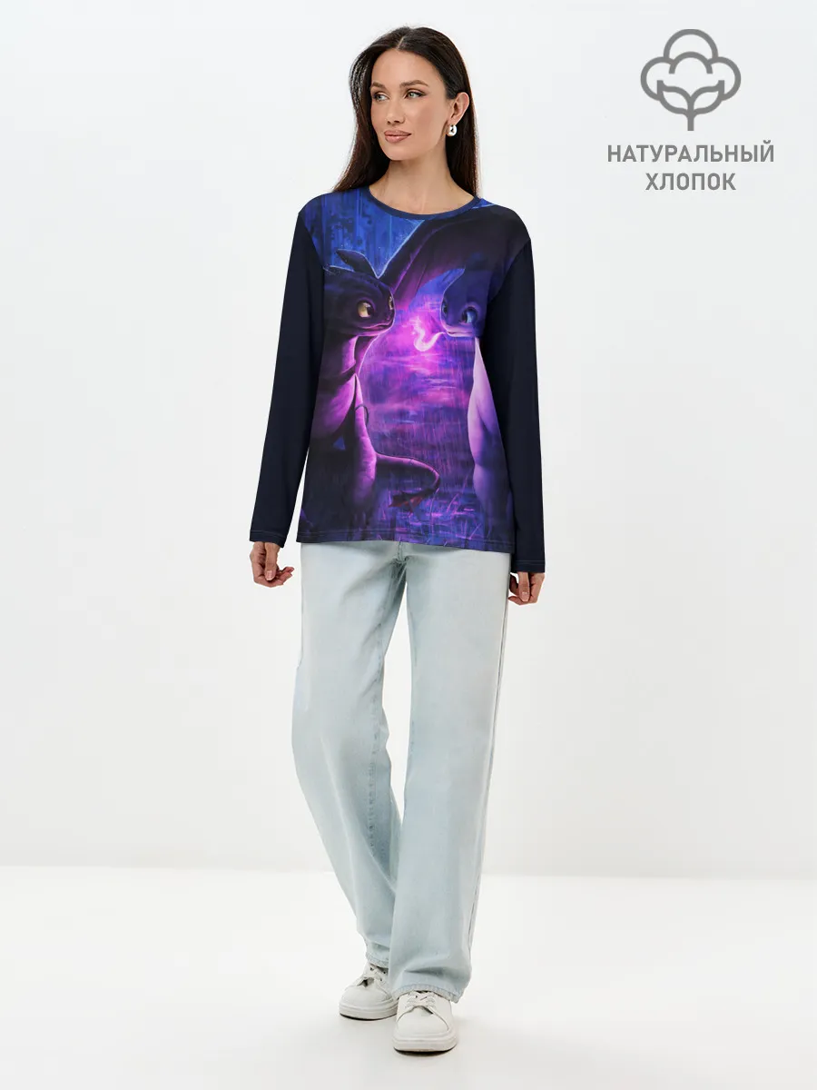 Лонгслив женский. Хлопок / Беззубик Любовь