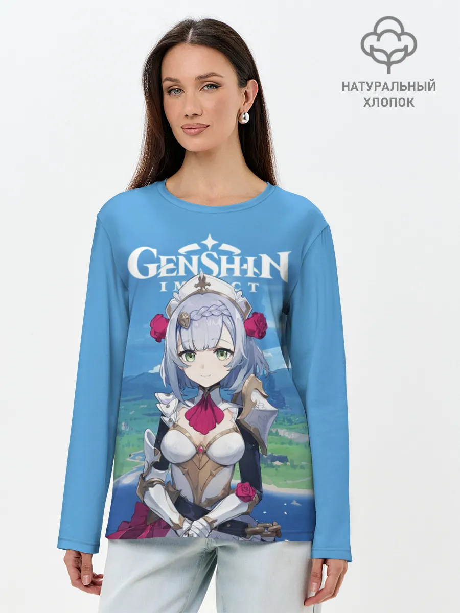 Лонгслив женский. Хлопок / Genshin Impact