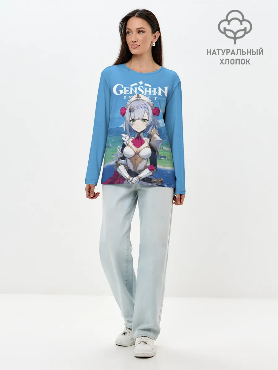 Лонгслив женский. Хлопок / Genshin Impact