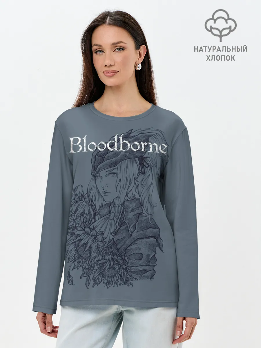 Лонгслив женский. Хлопок / Bloodborne