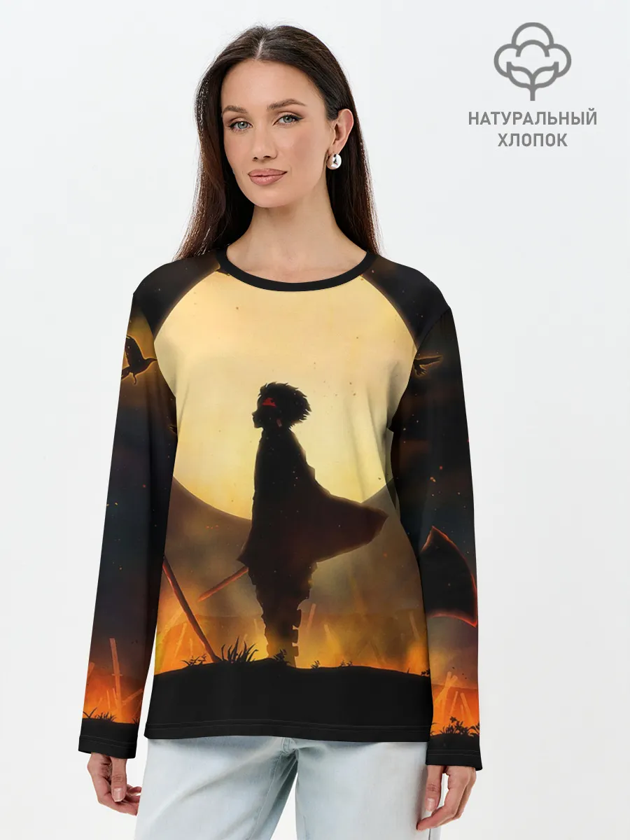 Лонгслив женский. Хлопок / ТАНДЖИРО