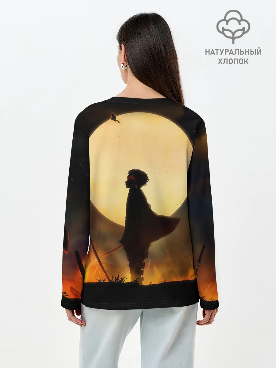 Лонгслив женский. Хлопок / ТАНДЖИРО