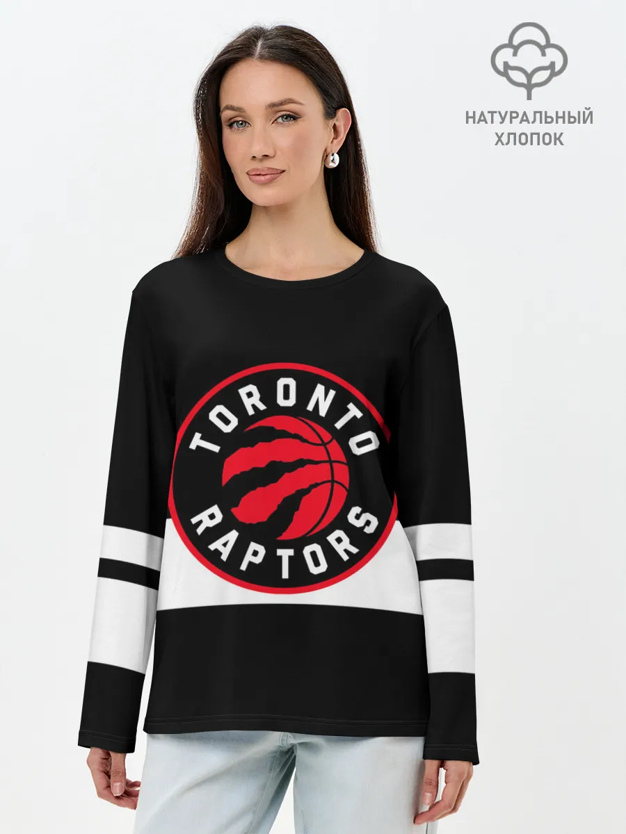 Лонгслив женский. Хлопок / TORONTO RAPTORS