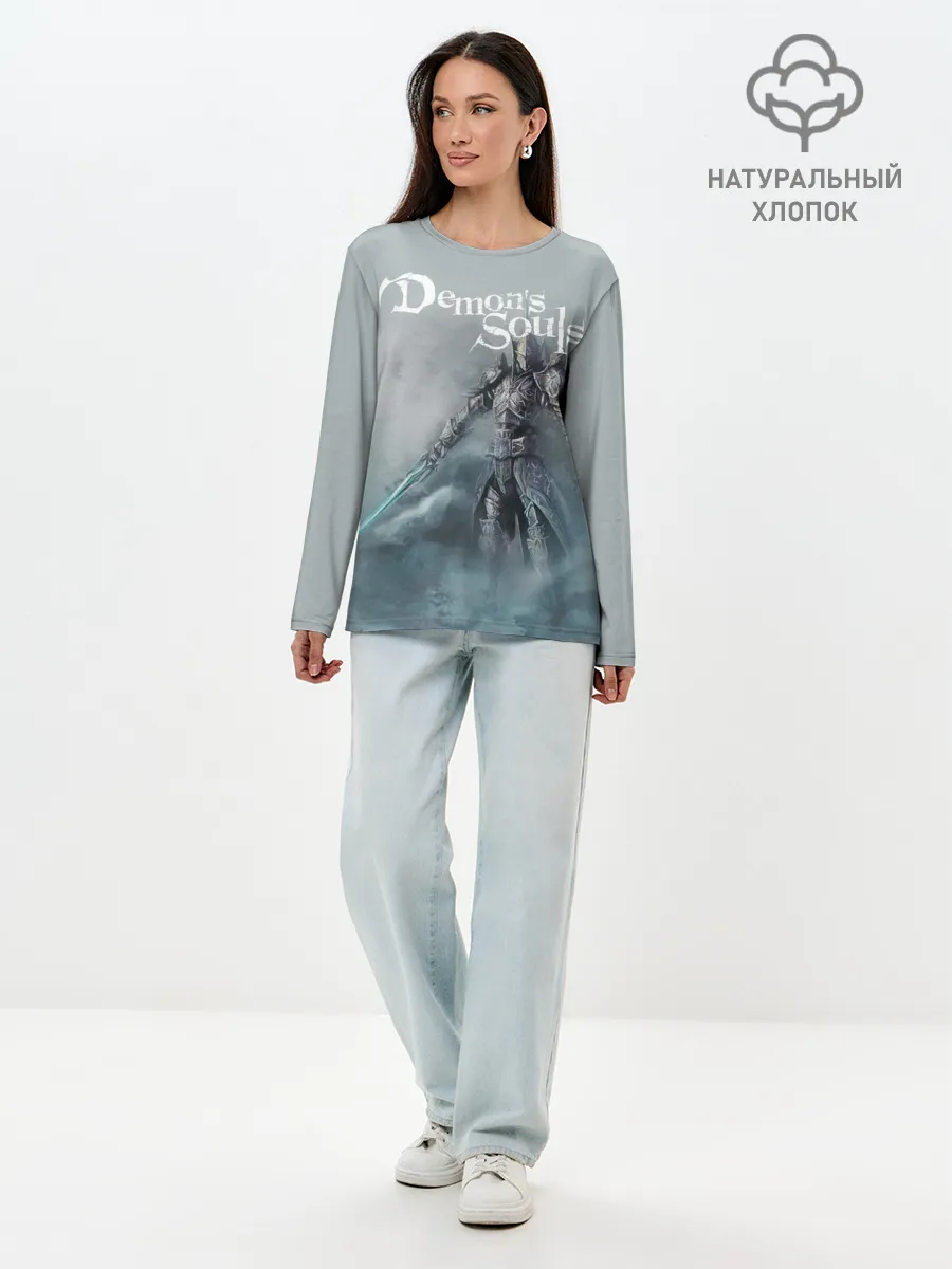 Лонгслив женский. Хлопок / Demons souls