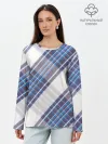 Лонгслив женский. Хлопок / Шотландка | Scottish | Tartan