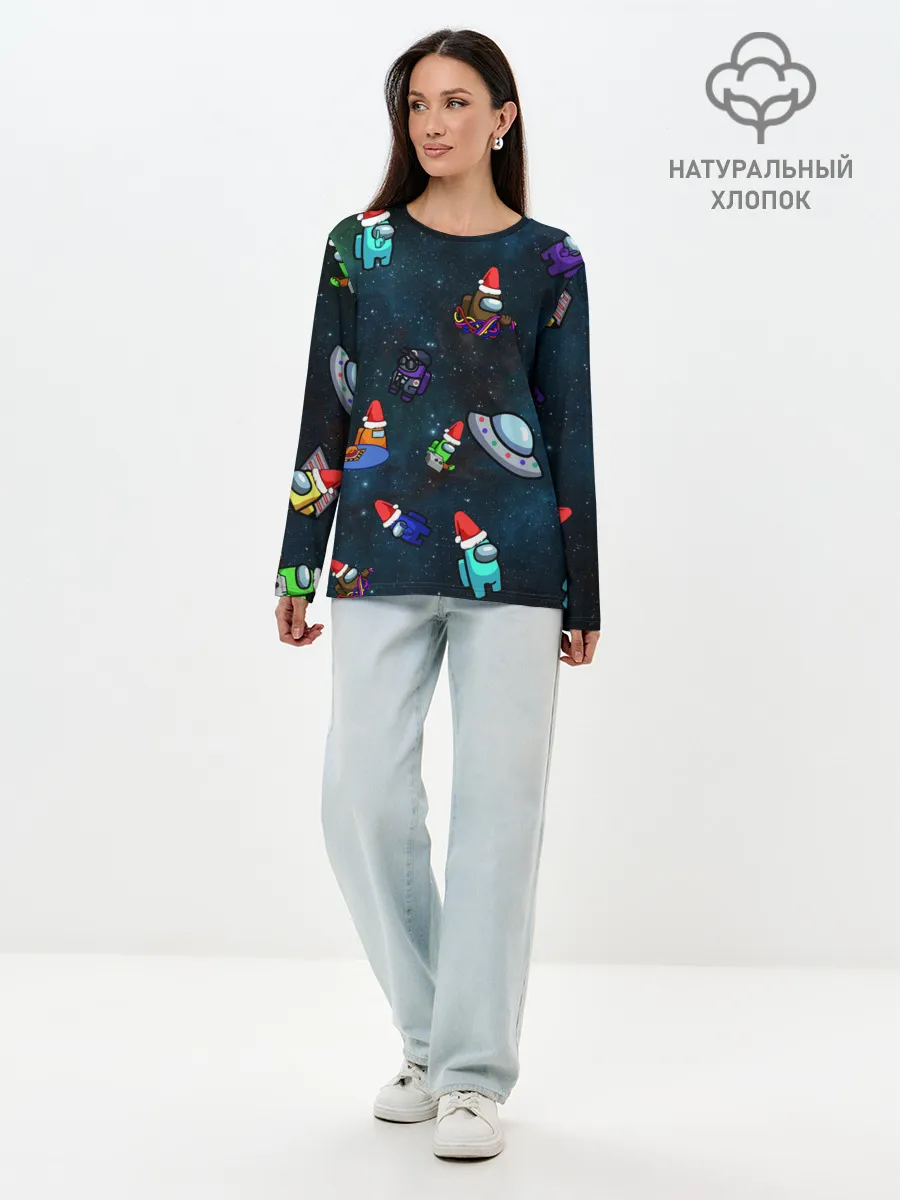 Лонгслив женский. Хлопок / Among Us 2021