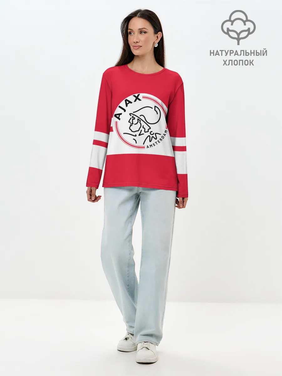 Лонгслив женский. Хлопок / AJAX AMSTERDAM
