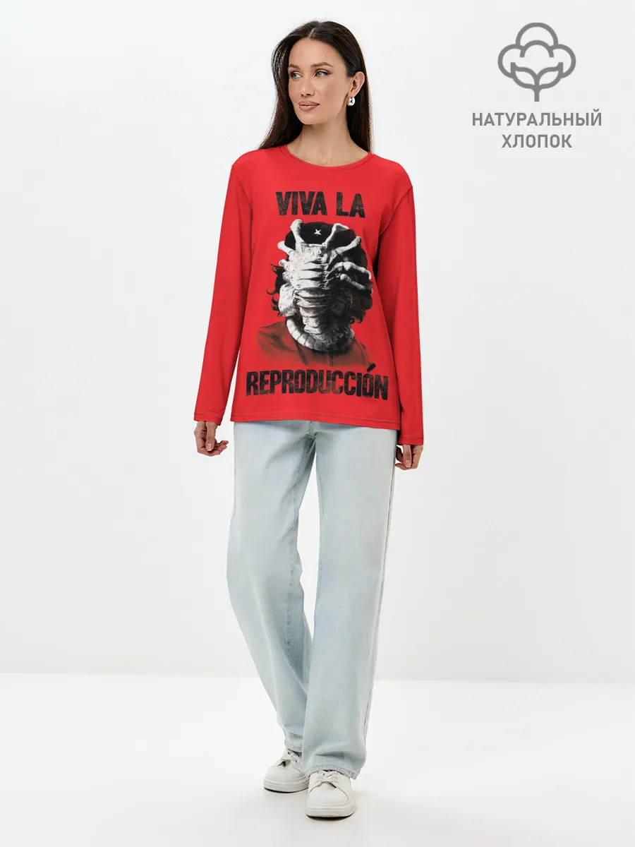 Лонгслив женский. Хлопок / VIVA LA