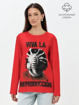 Лонгслив женский. Хлопок / VIVA LA