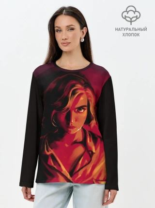 Лонгслив женский. Хлопок / Ход Королевы