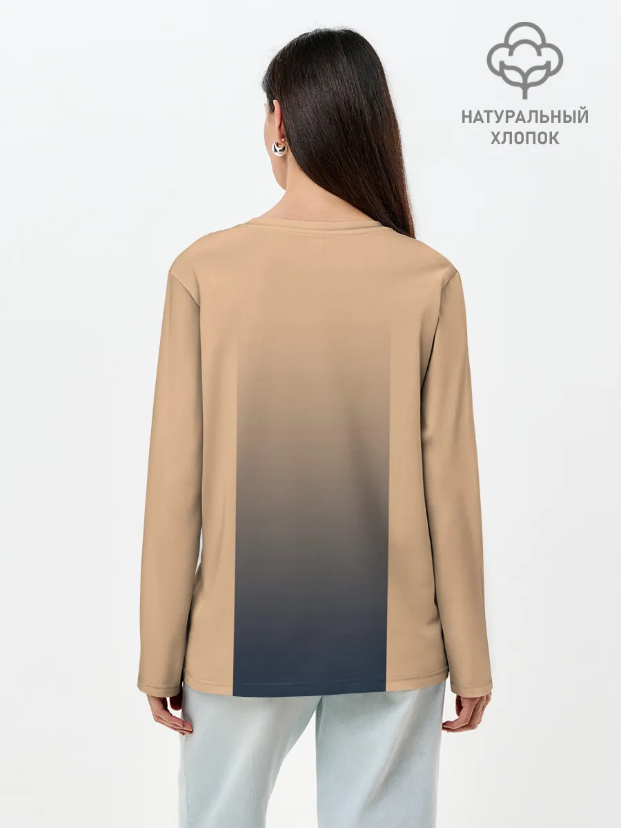 Лонгслив женский. Хлопок / Тобио
