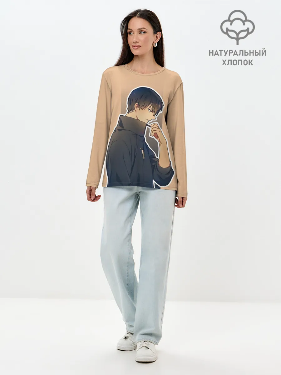Лонгслив женский. Хлопок / Тобио