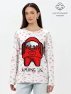 Лонгслив женский. Хлопок / AMONG US - СЕРДЕЧКО