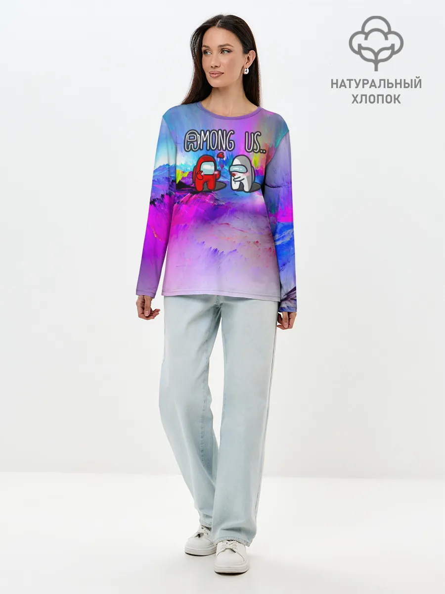 Лонгслив женский. Хлопок / Among Us love