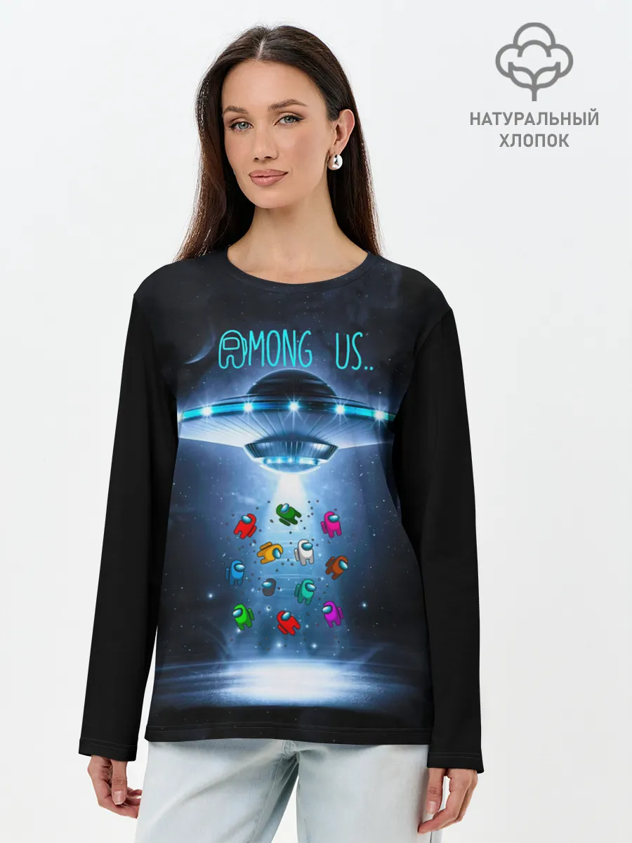 Лонгслив женский. Хлопок / Среди Нас