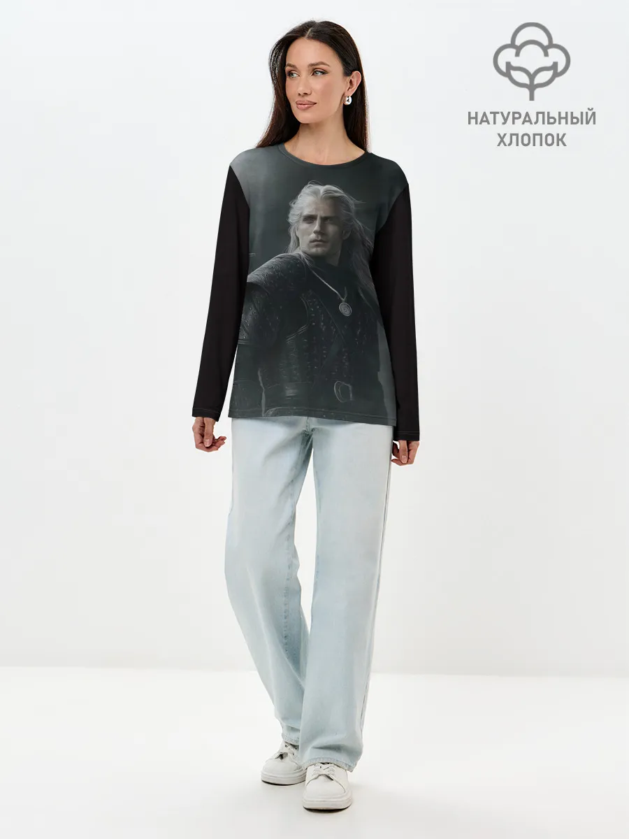 Лонгслив женский. Хлопок / Ведьмак 2