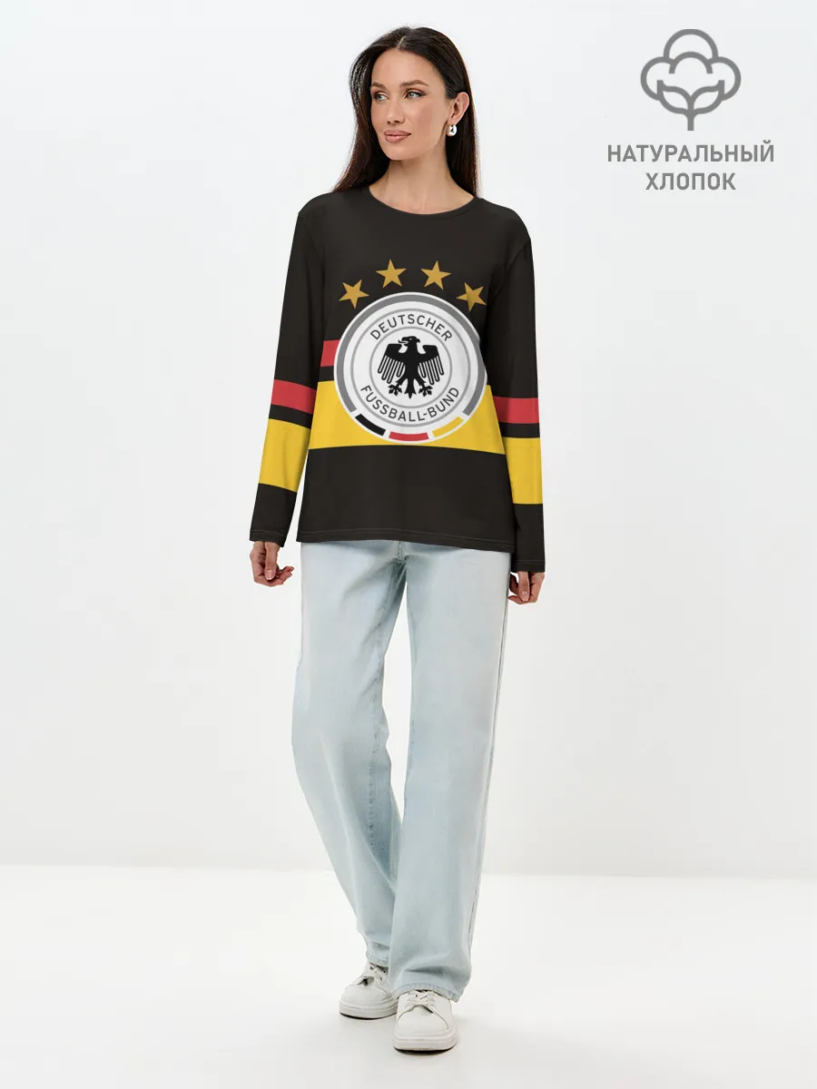 Лонгслив женский. Хлопок / СБОРНАЯ ГЕРМАНИИ
