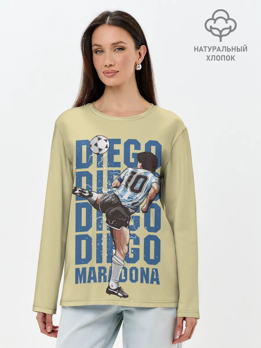 Лонгслив женский. Хлопок / Diego Diego