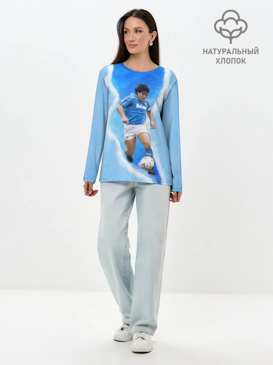 Лонгслив женский. Хлопок / Диего Армандо