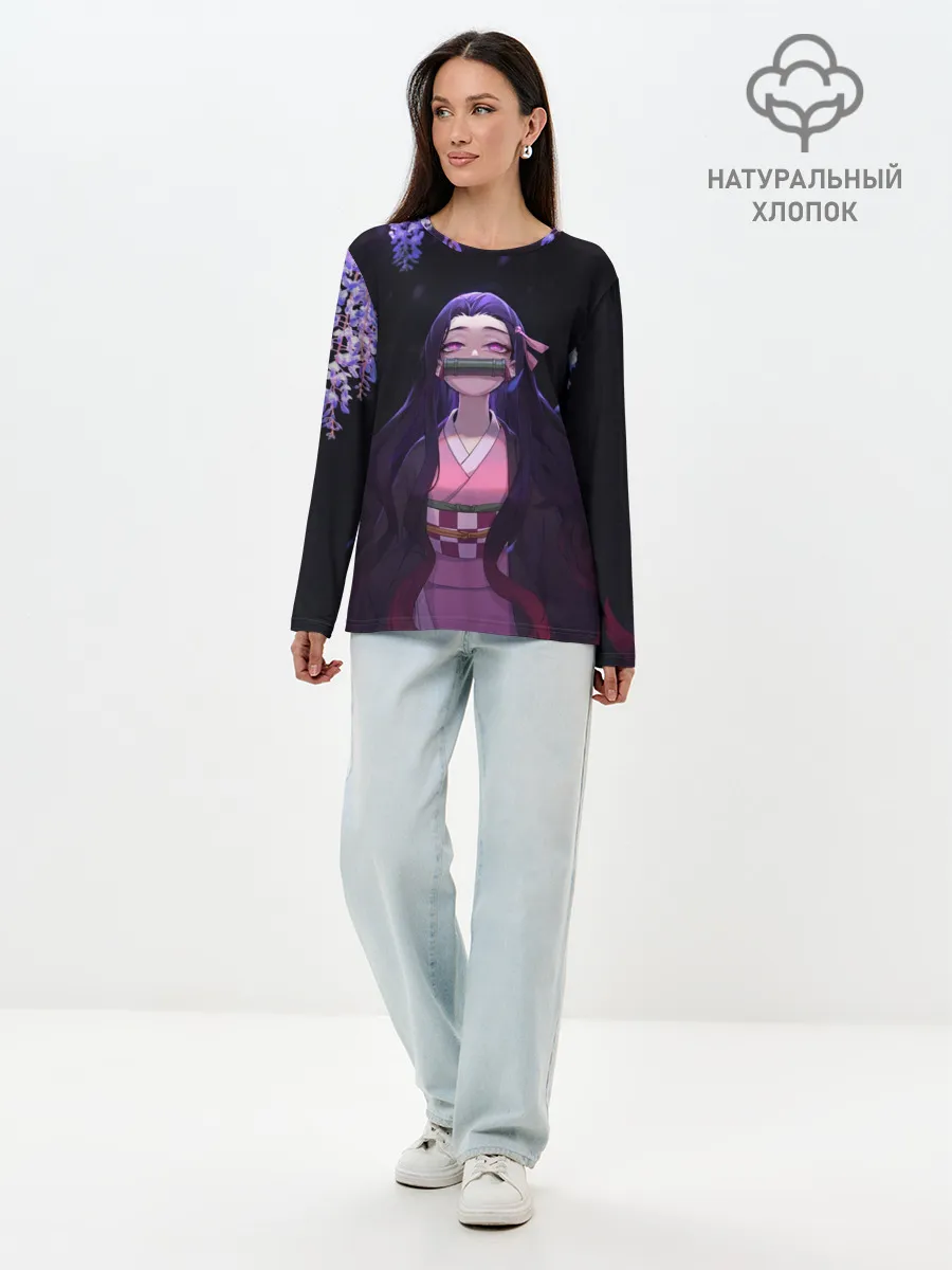 Лонгслив женский. Хлопок / НЕДЗУКА