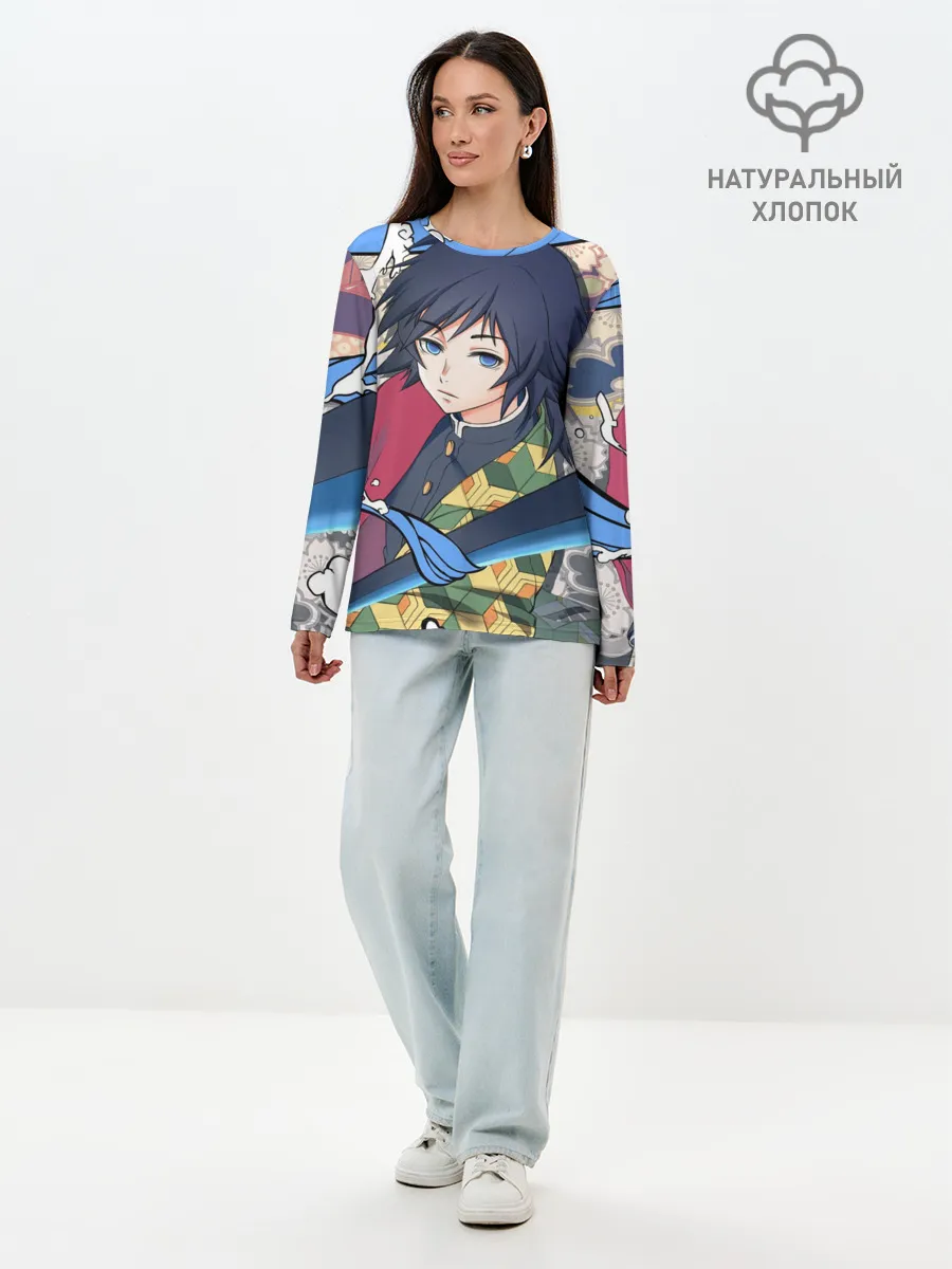 Лонгслив женский. Хлопок / ГИЮ ТОМИОКА ФРЕСКА