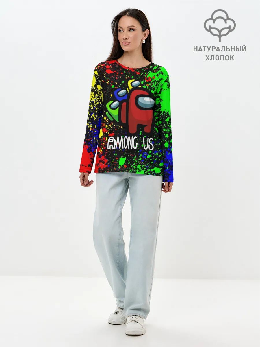 Лонгслив женский. Хлопок / AMONG US