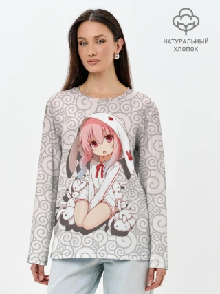 Лонгслив женский. Хлопок / Аниме. Манга