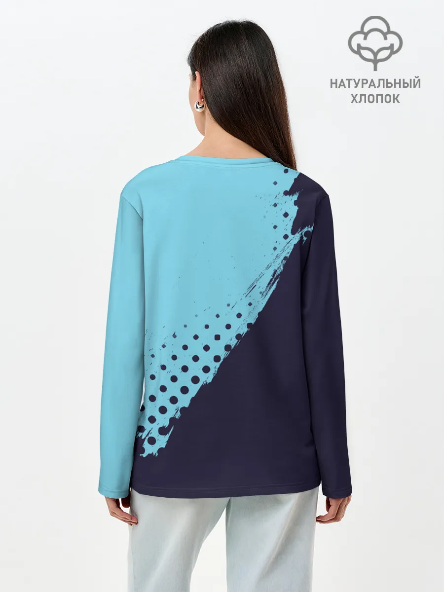 Лонгслив женский. Хлопок / AMONG US - Черный Котик