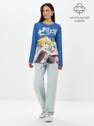 Лонгслив женский. Хлопок / Мелиодас и Элизабет