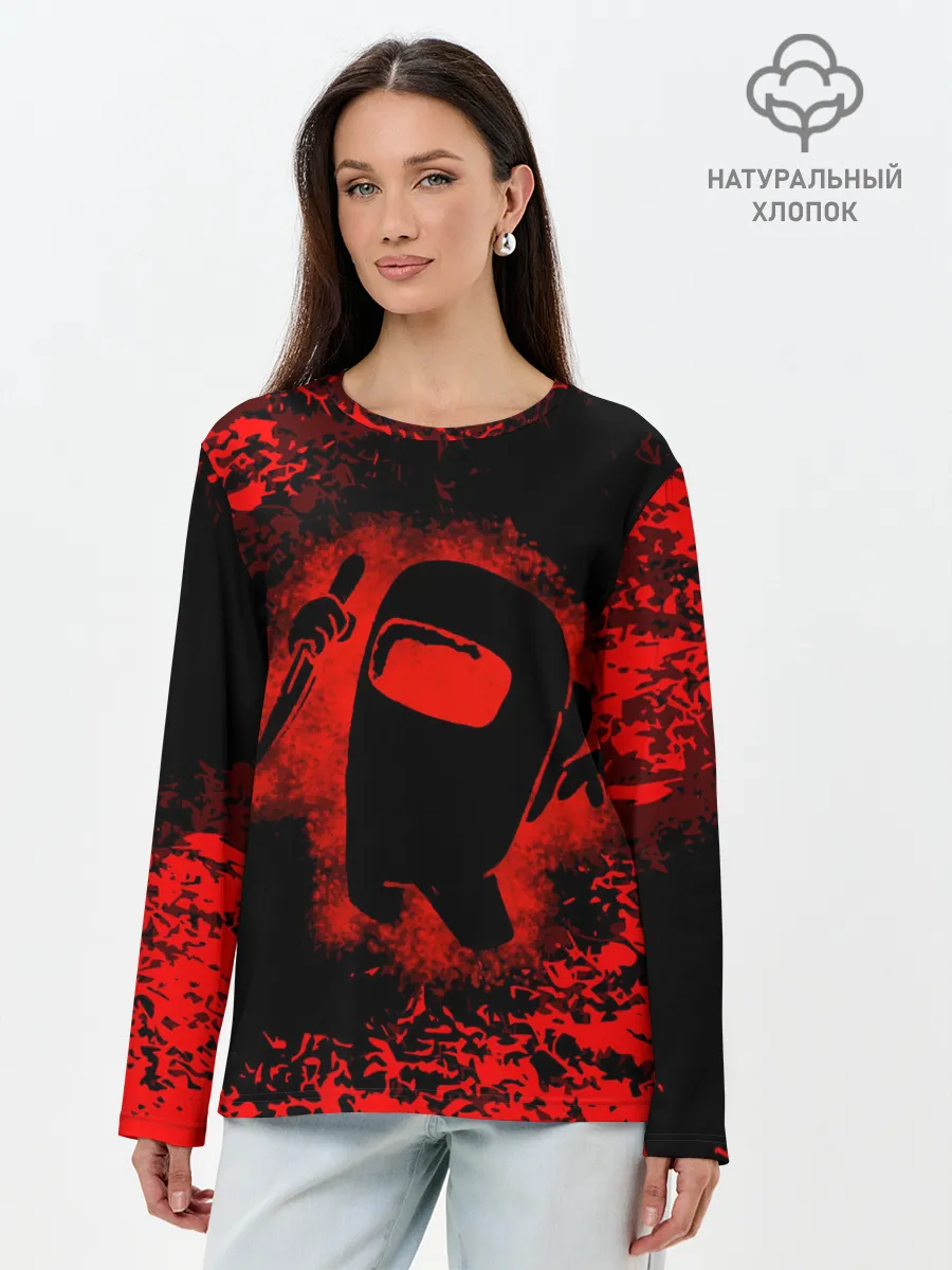 Лонгслив женский. Хлопок / IMPOSTOR.
