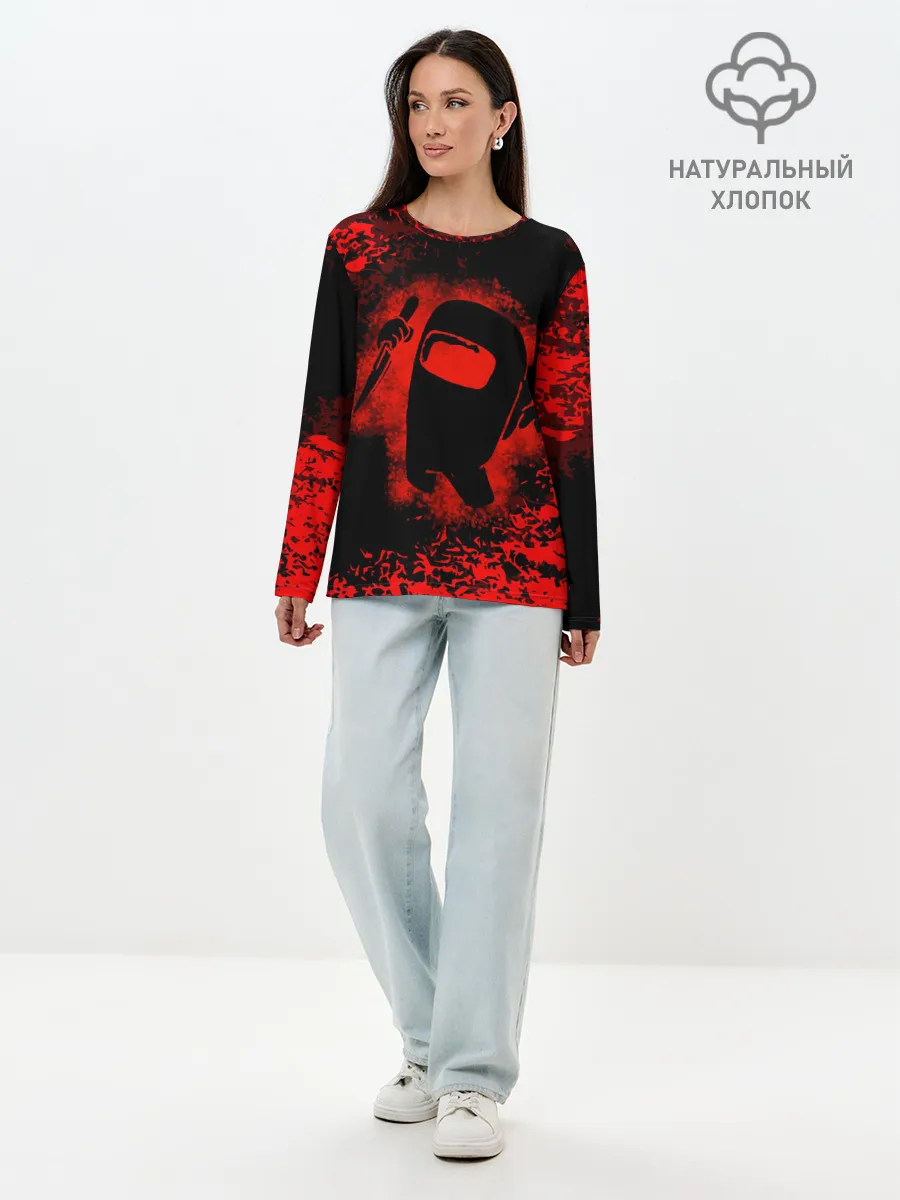 Лонгслив женский. Хлопок / IMPOSTOR.