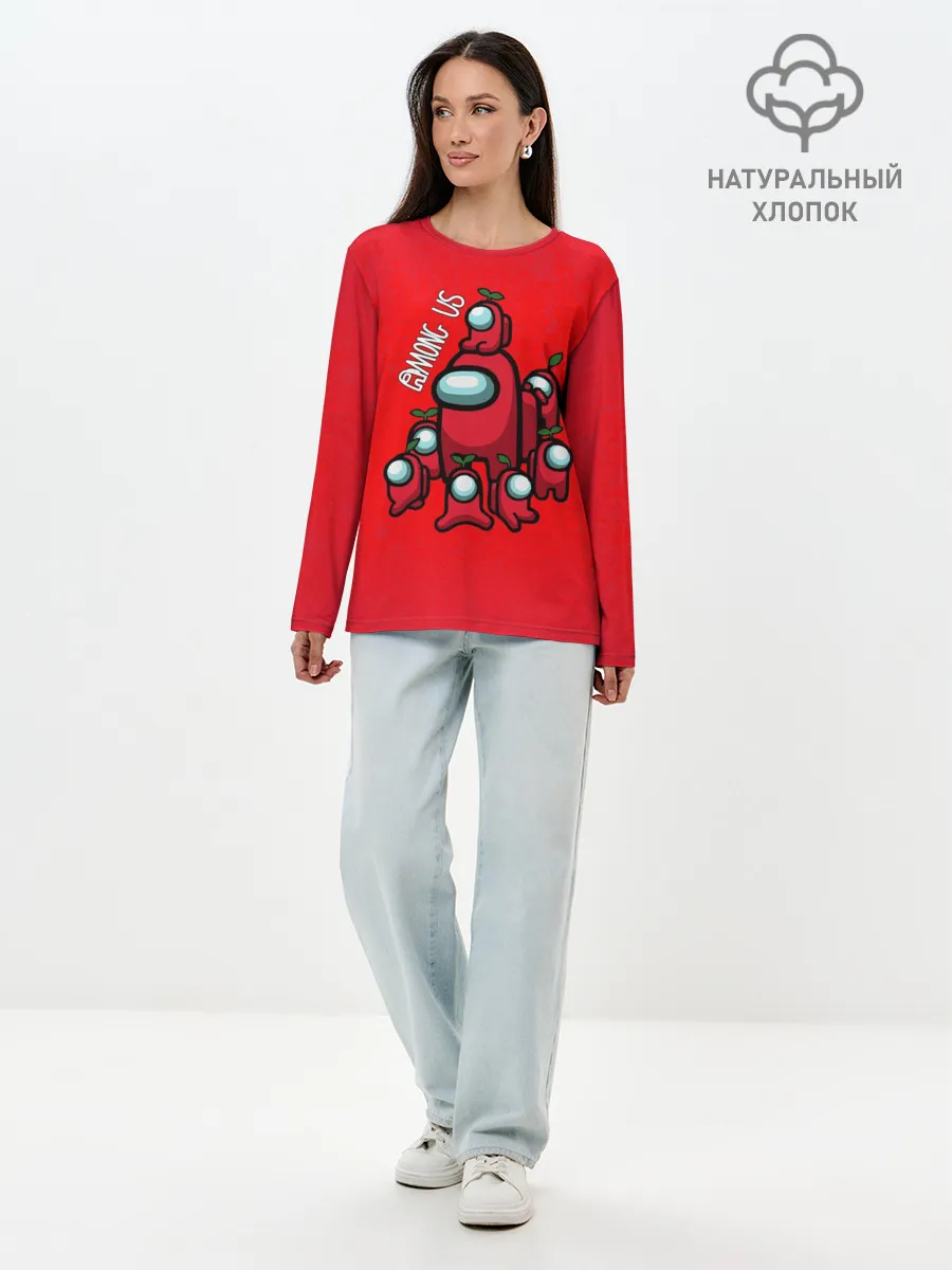 Лонгслив женский. Хлопок / AMONG US