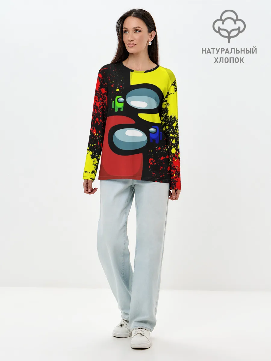 Лонгслив женский. Хлопок / AMONG US