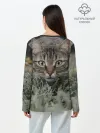 Лонгслив женский. Хлопок / Кошка