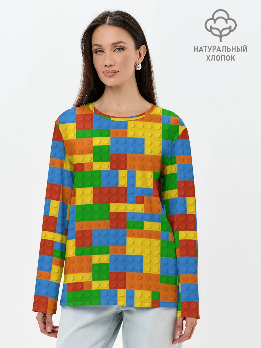 Лонгслив женский. Хлопок / Конструктор